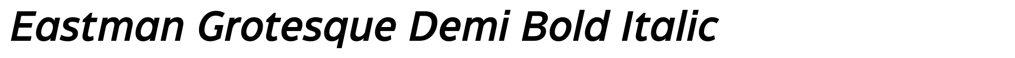 Eastman Grotesque Demi Bold Italic image